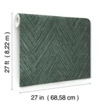 York Wallcoverings Thatched Chevron - Bottle Green Wallpaper | Buy Online York Wallcoverings Thatched Chevron wallpaper, color Bottle Green, SKU FM1054
