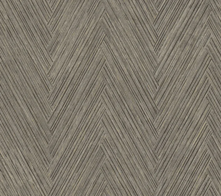 York Wallcoverings Thatched Chevron wallpaper, color Charcoal, SKU FM1051