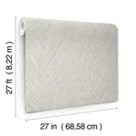 York Wallcoverings Thatched Chevron - Dove Wallpaper | Buy Online York Wallcoverings Thatched Chevron wallpaper, color Dove, SKU FM1055