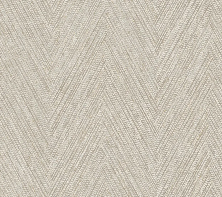 York Wallcoverings Thatched Chevron wallpaper, color Linen, SKU FM1056