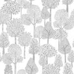 York Wallcoverings Treetops - Grey Wallpaper | Buy Online York Wallcoverings Treetops wallpaper, color Grey, SKU PSW1189RL