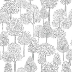 York Wallcoverings Treetops wallpaper, color Grey, SKU PSW1189RL