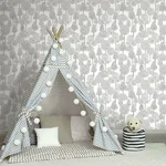 York Wallcoverings Treetops - Grey Wallpaper | Buy Online York Wallcoverings Treetops wallpaper, color Grey, SKU PSW1189RL