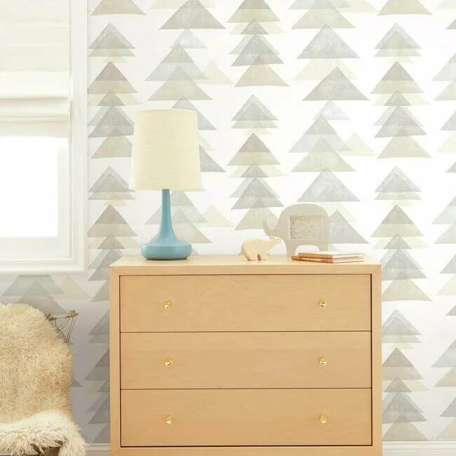 York Wallcoverings Triangles - Neutral Wallpaper | Buy Online York Wallcoverings Triangles wallpaper, color Neutral, SKU PSW1191RL