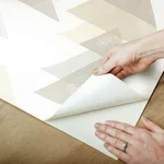 York Wallcoverings Triangles - Neutral Wallpaper | Buy Online York Wallcoverings Triangles wallpaper, color Neutral, SKU PSW1191RL