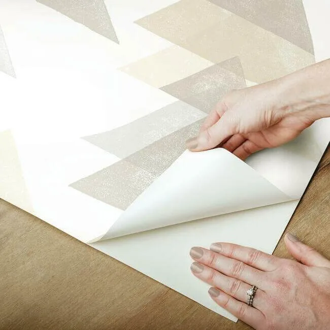 York Wallcoverings Triangles - Neutral Wallpaper | Buy Online York Wallcoverings Triangles wallpaper, color Neutral, SKU PSW1191RL