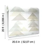 York Wallcoverings Triangles - Neutral Wallpaper | Buy Online York Wallcoverings Triangles wallpaper, color Neutral, SKU PSW1191RL