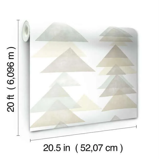 York Wallcoverings Triangles - Neutral Wallpaper | Buy Online York Wallcoverings Triangles wallpaper, color Neutral, SKU PSW1191RL