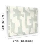 York Wallcoverings Tribe wallpaper, color Jade, SKU PSW1668RL
