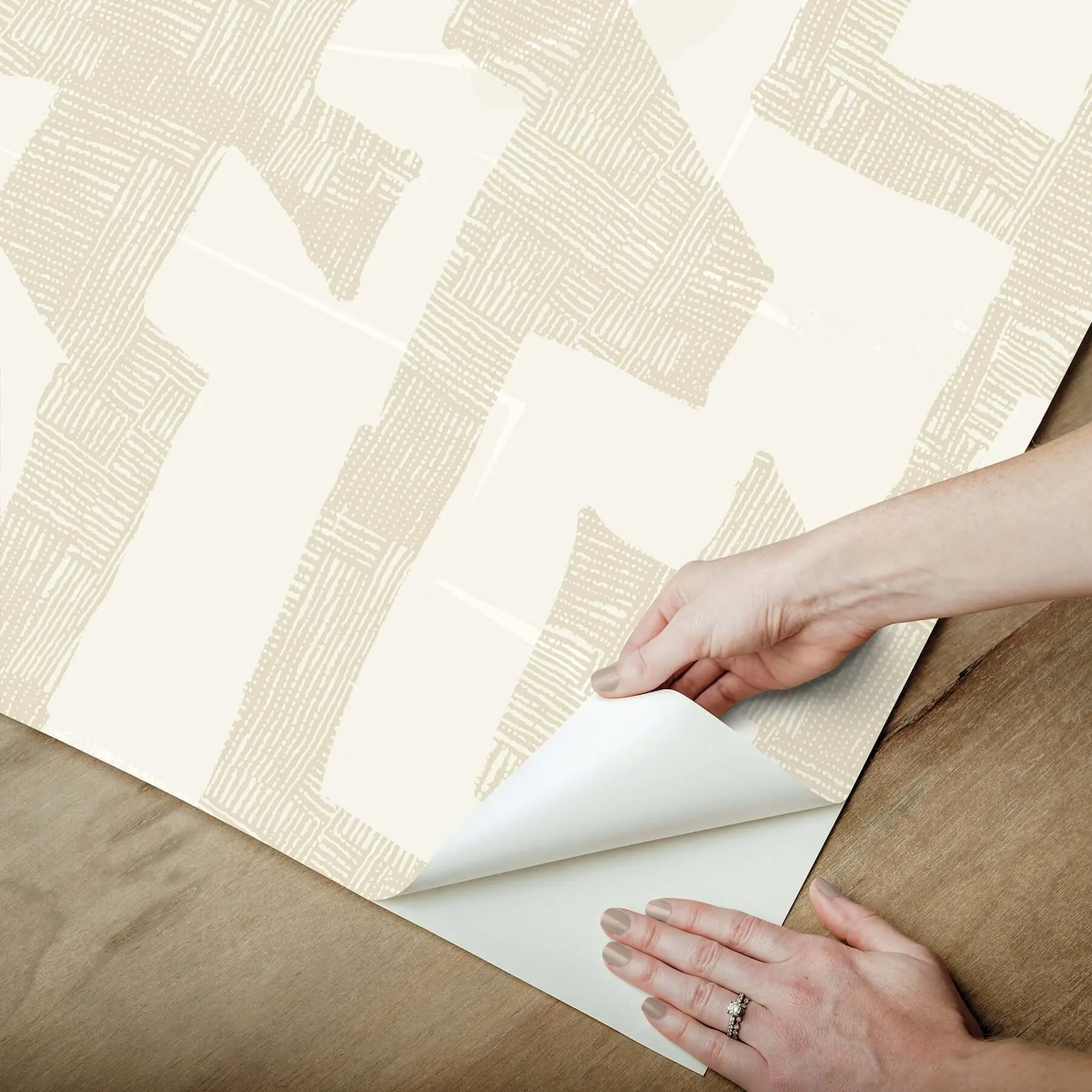 York Wallcoverings Tribe - Caramel Cream Wallpaper | Buy Online York Wallcoverings Tribe wallpaper, color Caramel Cream, SKU PSW1670RL