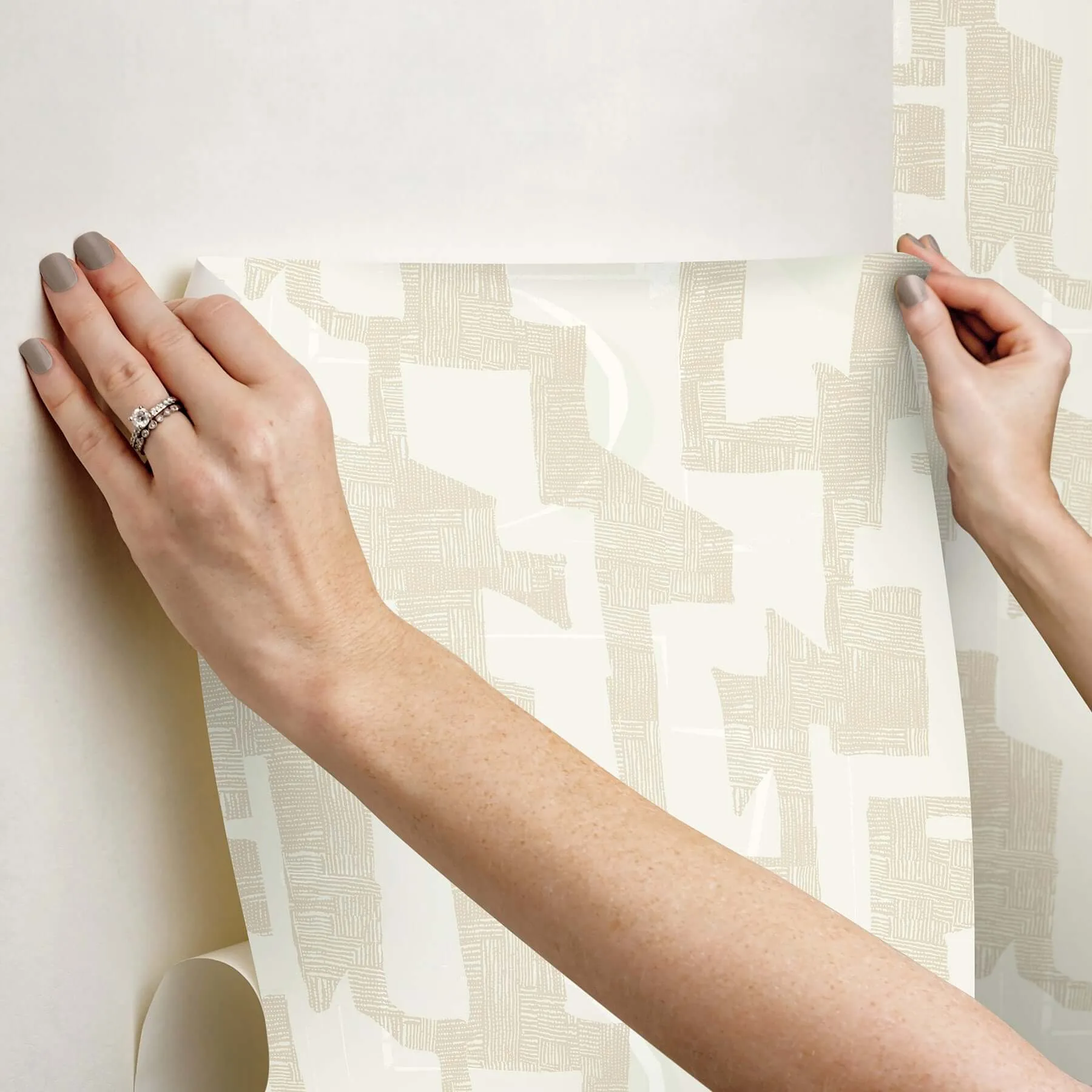 York Wallcoverings Tribe - Caramel Cream Wallpaper | Buy Online York Wallcoverings Tribe wallpaper, color Caramel Cream, SKU PSW1670RL
