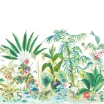 York Wallcoverings Tropical Panoramic - White Wallpaper | Buy Online York Wallcoverings Tropical Panoramic wallpaper, color White, SKU MU0254M