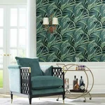 York Wallcoverings Tropical Paradise - Green & Teal Wallpaper | Buy Online York Wallcoverings Tropical Paradise wallpaper, color Green & Teal, SKU TC2607