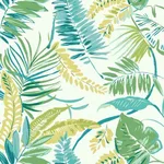 York Wallcoverings Tropical Toss - Aqua & Yellow Wallpaper | Buy Online York Wallcoverings Tropical Toss wallpaper, color Aqua & Yellow, SKU TC2626