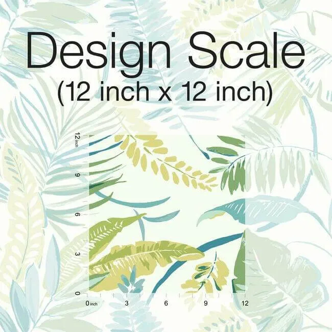 York Wallcoverings Tropical Toss - Aqua & Yellow Wallpaper | Buy Online York Wallcoverings Tropical Toss wallpaper, color Aqua & Yellow, SKU TC2626