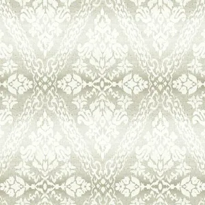 York Wallcoverings Tudor Diamond Damask wallpaper, color Off White, SKU DM4933