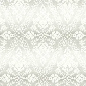 York Wallcoverings Tudor Diamond Damask wallpaper, color Grey, SKU DM4934