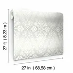 York Wallcoverings Tudor Diamond Damask - Grey Wallpaper | Buy Online York Wallcoverings Tudor Diamond Damask wallpaper, color Grey, SKU DM4934
