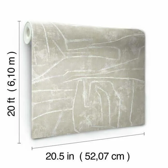 York Wallcoverings Urban Chalk wallpaper, color Neutral, SKU PSW1068RL