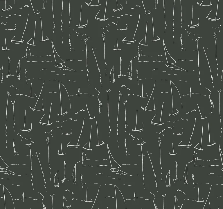 York Wallcoverings Vermillion Coast wallpaper, color Carbon Black, SKU ZM2842