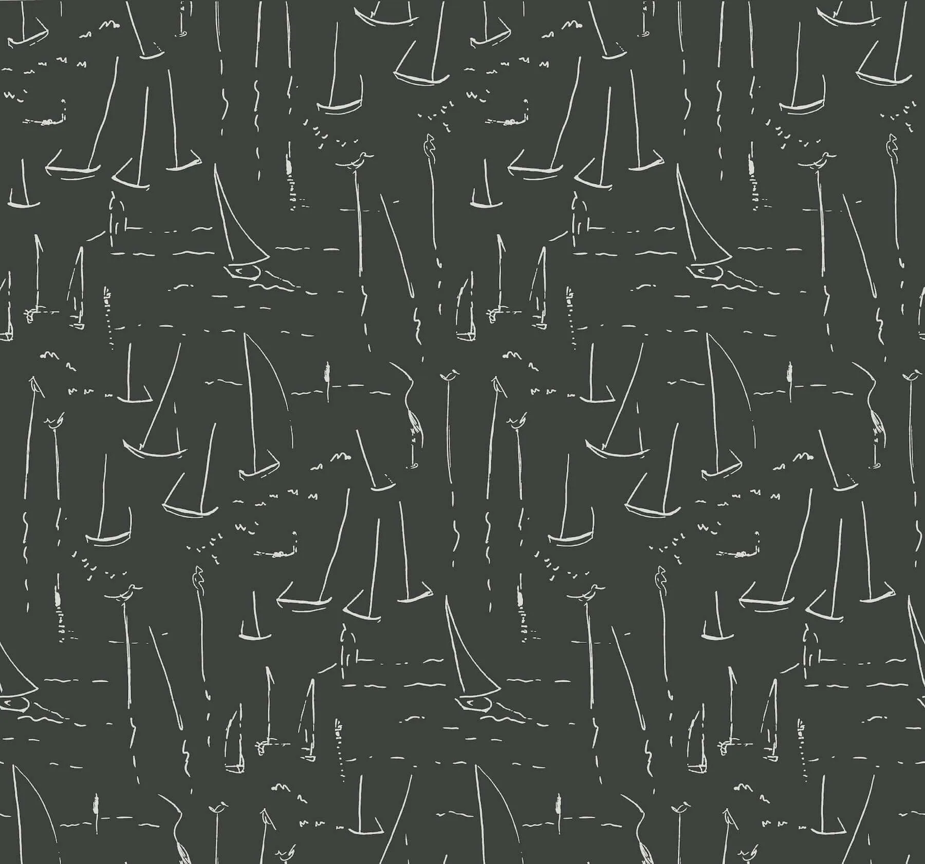 York Wallcoverings Vermillion Coast wallpaper, color Carbon Black, SKU ZM2842