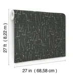 York Wallcoverings Vermillion Coast - Carbon Black Wallpaper | Buy Online York Wallcoverings Vermillion Coast wallpaper, color Carbon Black, SKU ZM2842