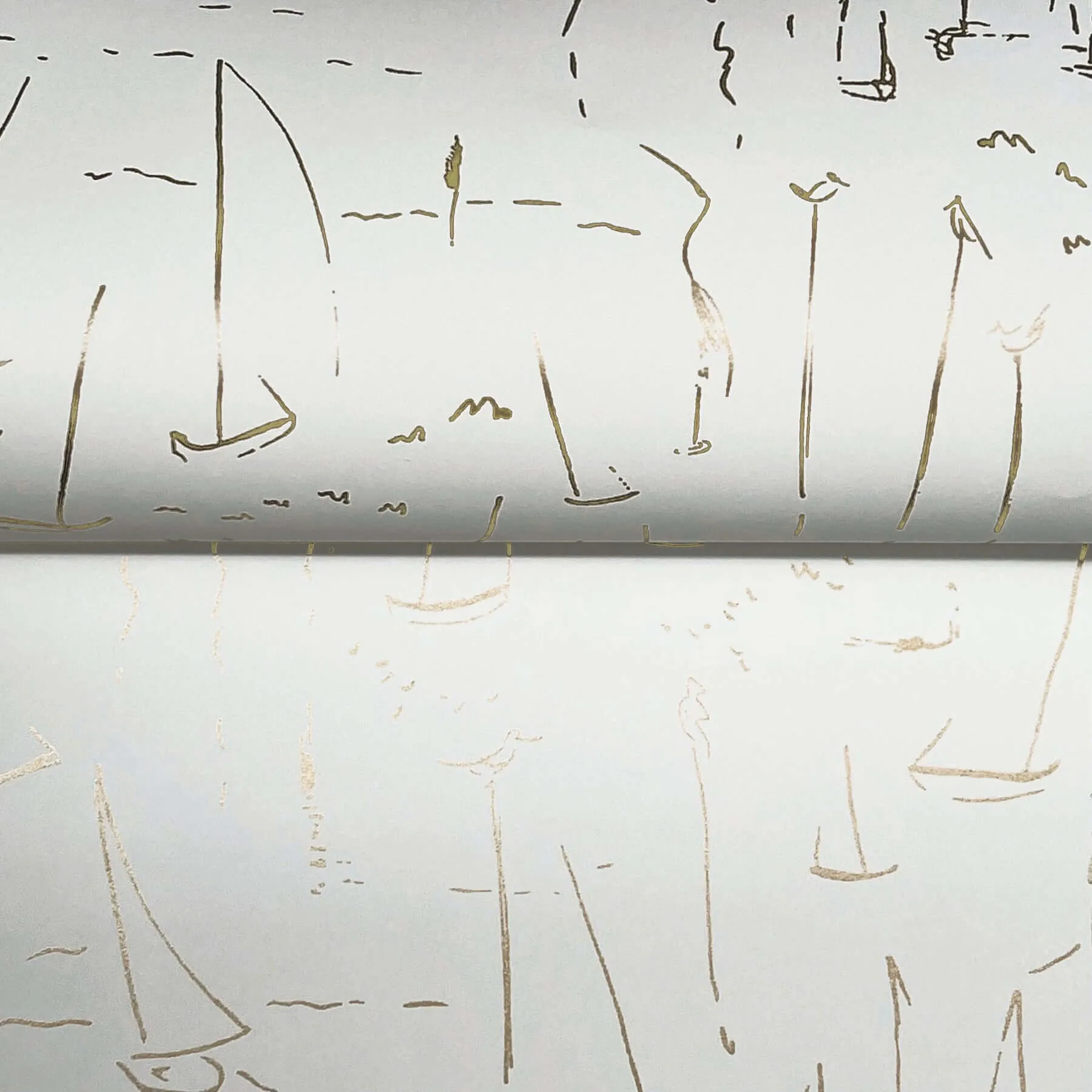 York Wallcoverings Vermillion Coast wallpaper, color Gold, SKU ZM2845