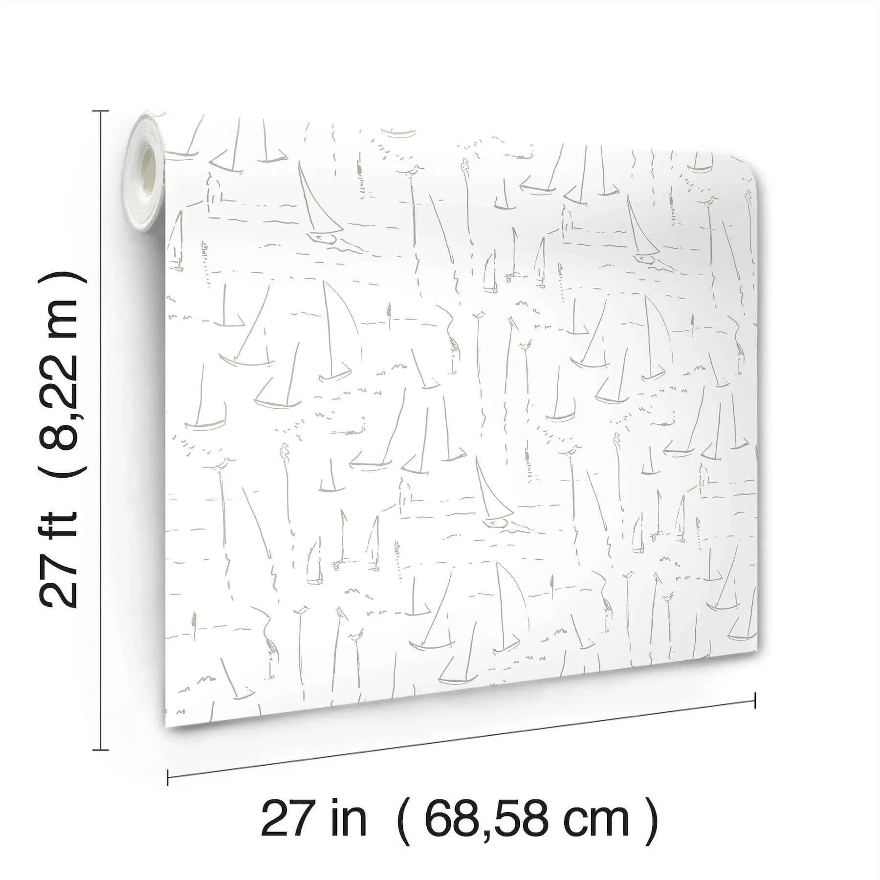 York Wallcoverings Vermillion Coast - Silver Wallpaper | Buy Online York Wallcoverings Vermillion Coast wallpaper, color Silver, SKU ZM2844