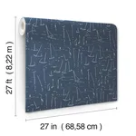 York Wallcoverings Vermillion Coast wallpaper, color Ultramarine, SKU ZM2841