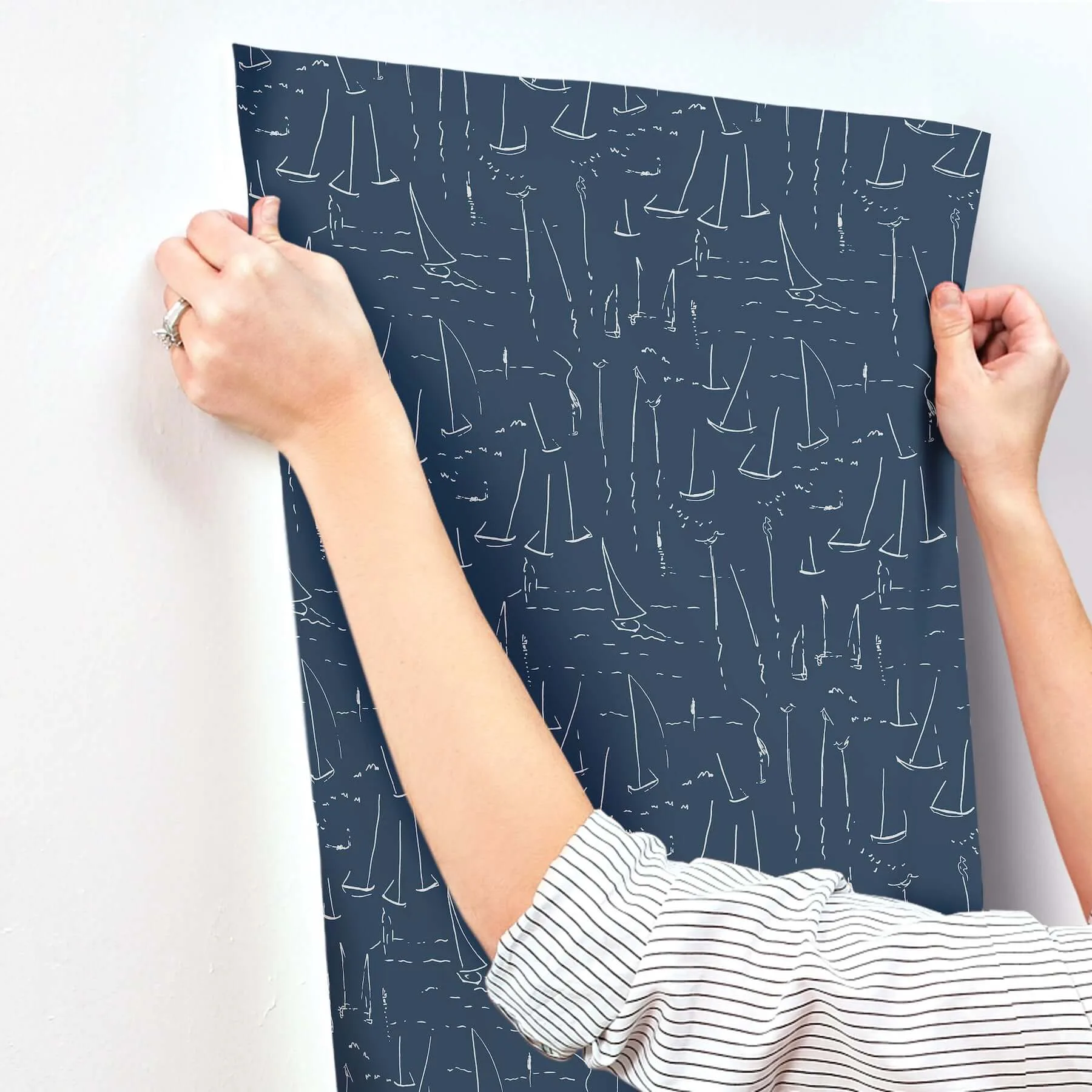 York Wallcoverings Vermillion Coast wallpaper, color Ultramarine, SKU ZM2841