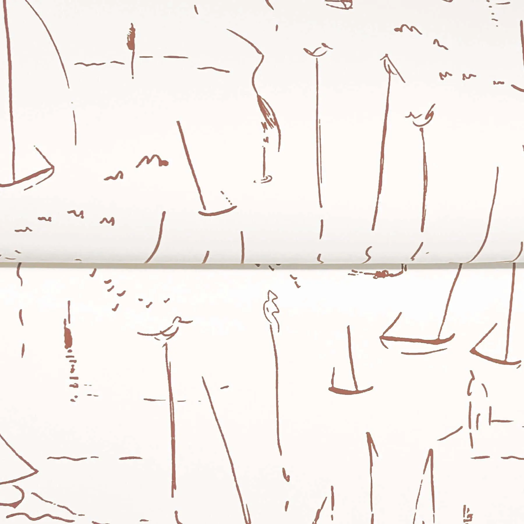 York Wallcoverings Vermillion Coast wallpaper, color Vermillion, SKU ZM2843