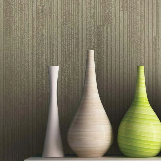 York Wallcoverings Vertical Plumb wallpaper, color Soft Gold Metallic, SKU NV5504