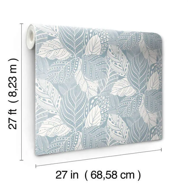 York Wallcoverings Vinca - Blue Wallpaper | Buy Online York Wallcoverings Vinca wallpaper, color Blue, SKU GO8225