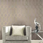 York Wallcoverings Viva Lounge wallpaper, color Gold Metallic, SKU Y6221201