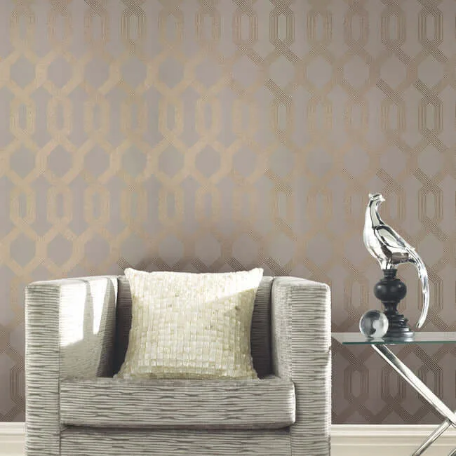 York Wallcoverings Viva Lounge wallpaper, color Gold Metallic, SKU Y6221201