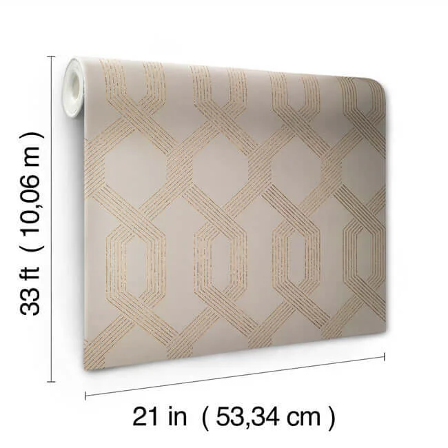York Wallcoverings Viva Lounge wallpaper, color Gold Metallic, SKU Y6221201