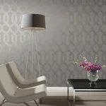 York Wallcoverings Viva Lounge - Silver Metallic Wallpaper | Buy Online York Wallcoverings Viva Lounge wallpaper, color Silver Metallic, SKU Y6221204