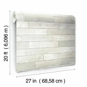 York Wallcoverings Warehouse Planks wallpaper, color White, SKU PSW1293RL