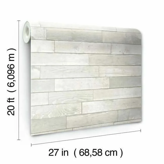 York Wallcoverings Warehouse Planks wallpaper, color White, SKU PSW1293RL