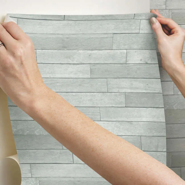 York Wallcoverings Warehouse Planks - Grey Wallpaper | Buy Online York Wallcoverings Warehouse Planks wallpaper, color Grey, SKU PSW1295RL