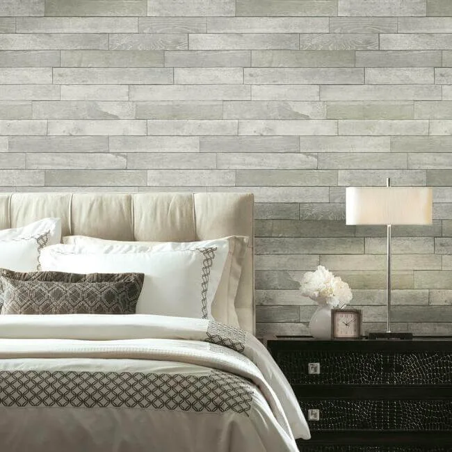 York Wallcoverings Warehouse Planks - Grey Wallpaper | Buy Online York Wallcoverings Warehouse Planks wallpaper, color Grey, SKU PSW1295RL
