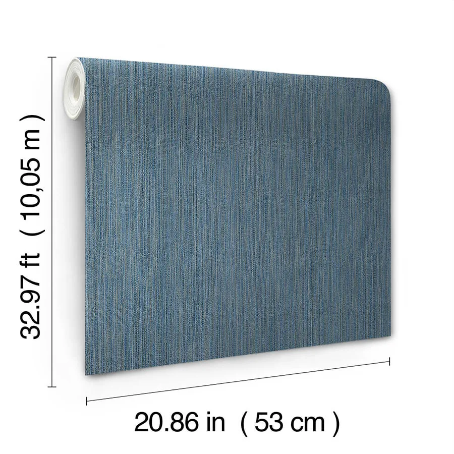 York Wallcoverings Washed Ramie - Cobalt Wallpaper | Buy Online York Wallcoverings Washed Ramie wallpaper, color Cobalt, SKU SI25856
