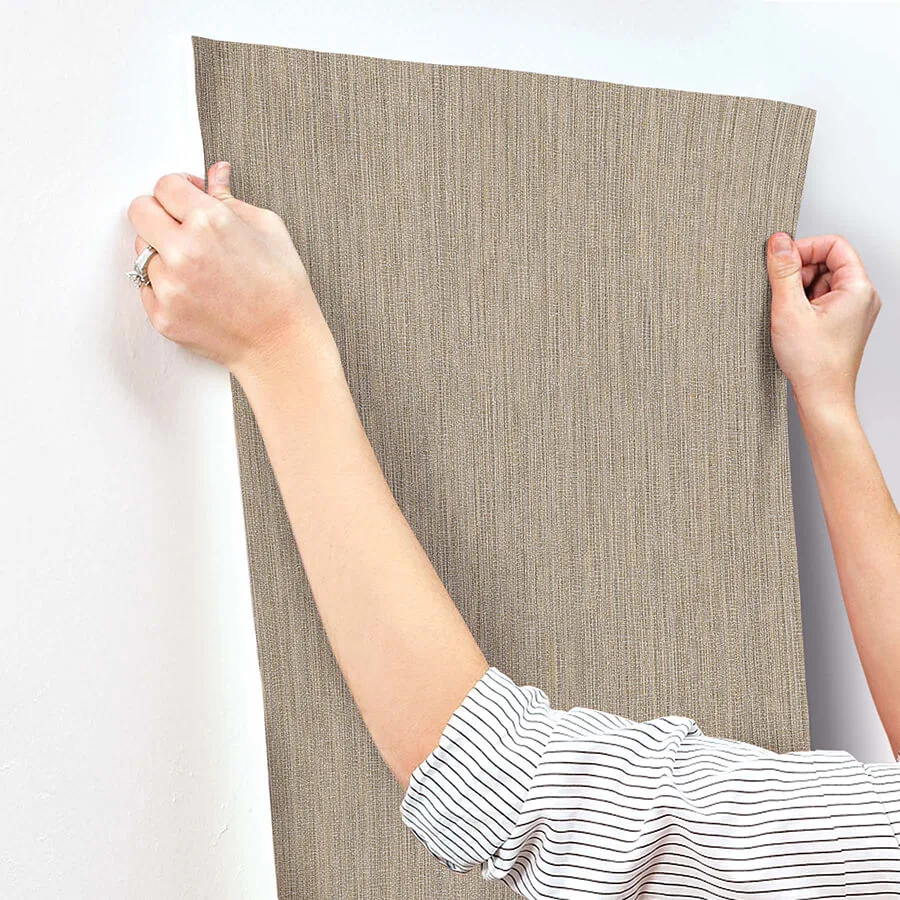 York Wallcoverings Washed Ramie - Oyster Wallpaper | Buy Online York Wallcoverings Washed Ramie wallpaper, color Oyster, SKU SI25851
