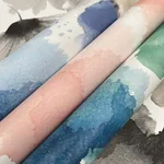 York Wallcoverings Watercolor Bouquet wallpaper, color Charcoal, SKU BL1771