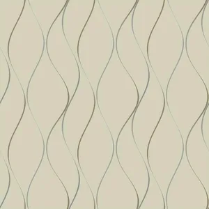 York Wallcoverings Wavy Stripe wallpaper, color Beige Metallic, SKU Y6201404