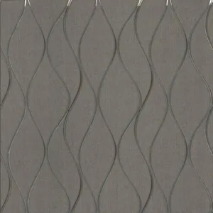 York Wallcoverings Wavy Stripe wallpaper, color Black Metallic, SKU Y6201405
