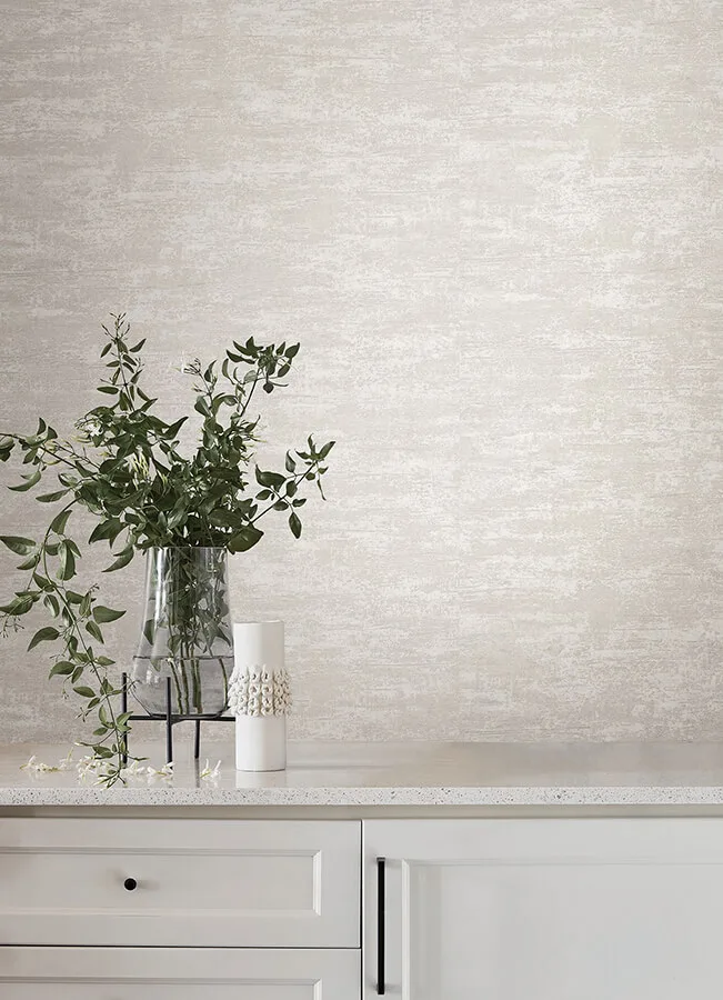 York Wallcoverings Weathered Stucco wallpaper, color Pearl, SKU SI25755