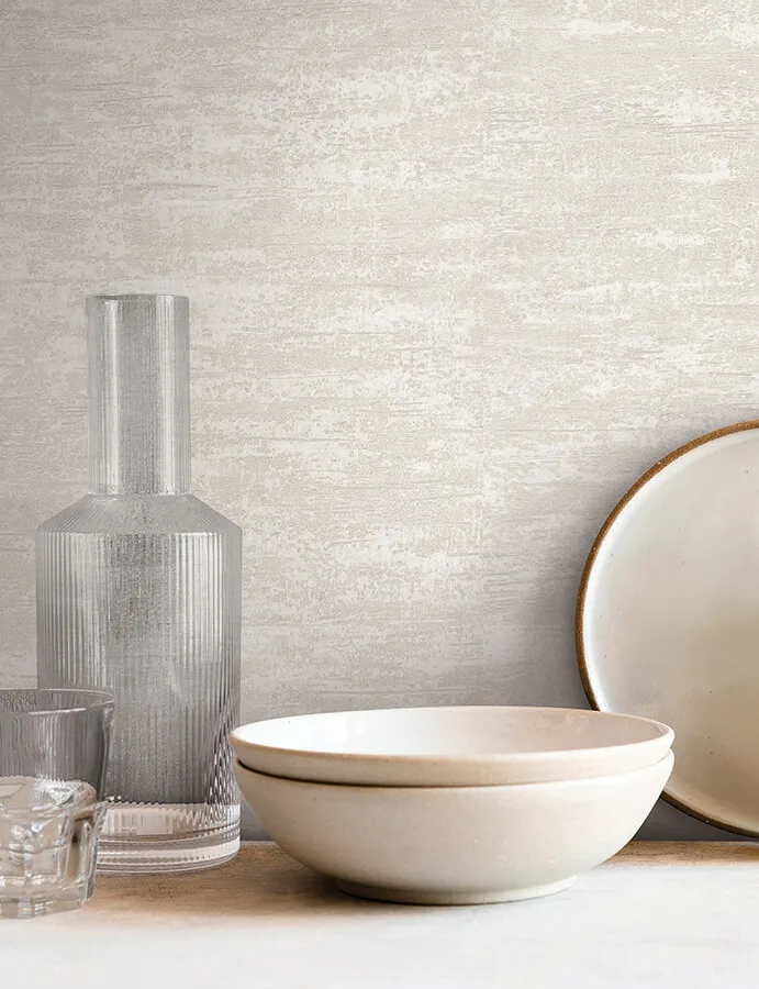 York Wallcoverings Weathered Stucco wallpaper, color Pearl, SKU SI25755