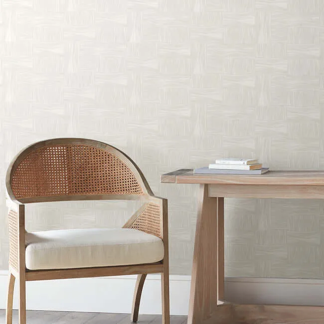 York Wallcoverings Wicker Dot wallpaper, color Ivory, SKU OI0636