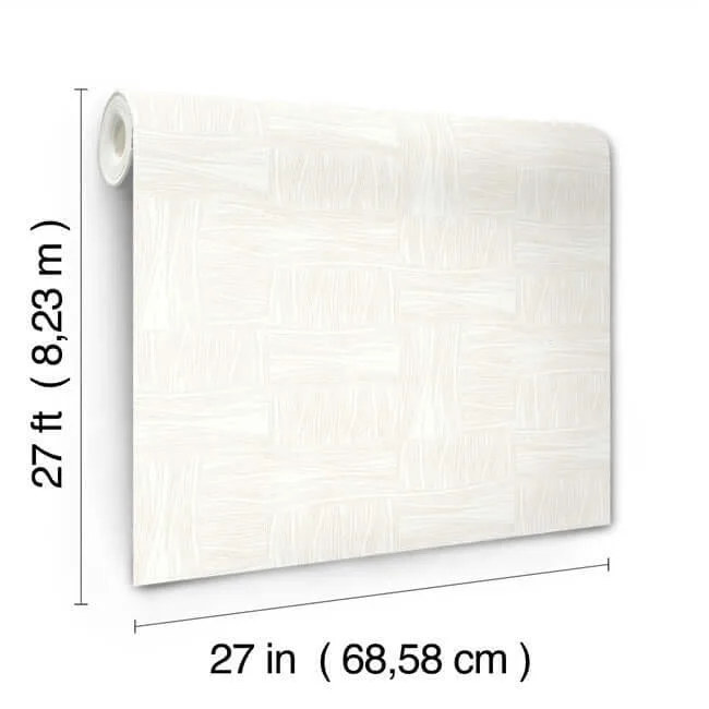 York Wallcoverings Wicker Dot wallpaper, color Ivory, SKU OI0636